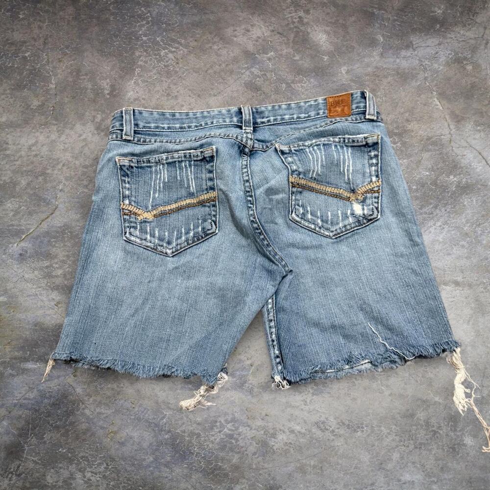 Womens bke blue denim shorts